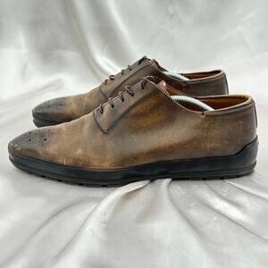 Bally Redison Men’s Size 11.5 D Brown Leather Gradient Lace Up Dress Shoes